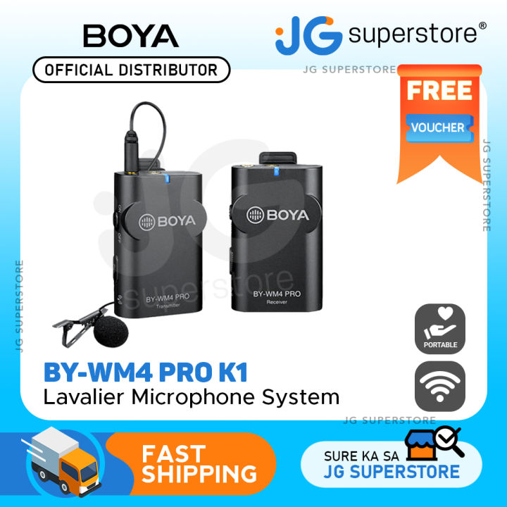 Boya BY WM4 Pro K1 Portable 2.4G Wireless Lavalier Lapel