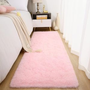 Thickened Bedside Carpet Anti Slip and Easy To Maintain Bedroom Plush Carpet Living Room Coffee Table Mat
