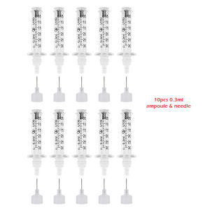 0.3/0.5ml Disposable Sterile Ampoule Head for High Pressure Hyaluronic Pen Lips Injection Tattoo Tip HyaluronGun Anti-Wrinkle