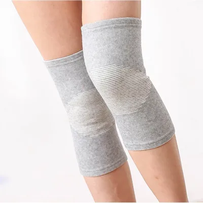 Warm And Breathable Bamboo Charcoal Warm Thin Knit Knee Pads/Elasticated protector leg Joint Protection/Fitness Non-Slip Anti-Bacterial Anti-Fatigue