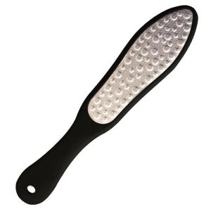 Stainless Sikat Kaki Pedicure 2 Sisi Alat Penghalus Tumit Kaki Callus Remover Plat Pedicure