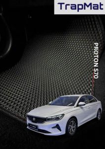 FOR - PROTON S70 TrapMat Customize Car Floor Mat 100% Waterproof Anti Slip Easy to Clean(Front & Rear)