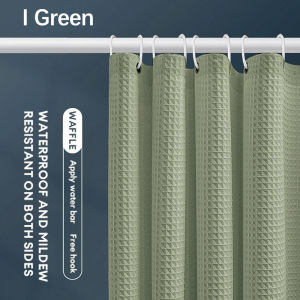 KOLER 120cm/180cm Shower Curtain Rod Bathroom Curtains Fabric Shower rod Makapal Washable Cloth