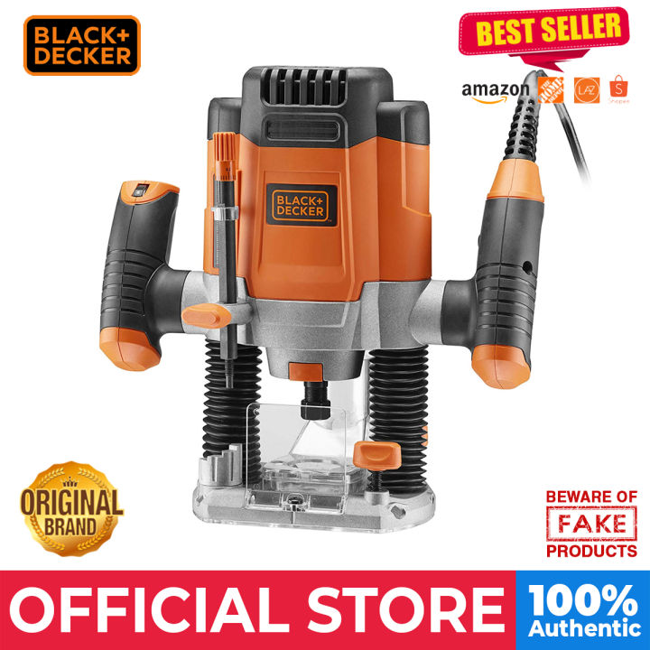 Black and Decker 1200W 6.35mm Plunge Router KW1200KA QS Lazada PH