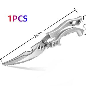 Kitchen Scissors Japan made heavy duty stainless steel multipurpose chicken bone scissors sharp for meat scrape fish scales food scissors chicken bone remover cutter pliers poultry vegatables chef high quality set shear classic food scissors
