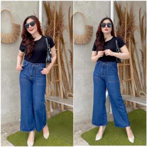 Tifiity - Highwaist Kulot Jeans Alice Navy