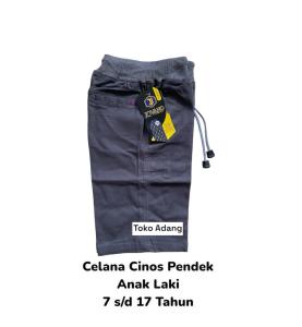 Celana Chino Cinos Cino Chinos Pendek Anak Cowok Laki Cowo SD SMP Remaja Tanggung Umur Usia 7 8 10 12 14 15 17 Tahun Thn Th Warna Hitam Moka Mocca Abu