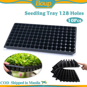 10 Pieces Seedling Tray 128 Holes Plastic Gardening Plant Seedling Germination Trays Seed Tray