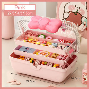 Storage Pita 3 tingkat / box penyimpanan ikat rambut dan aksesoris lainnya