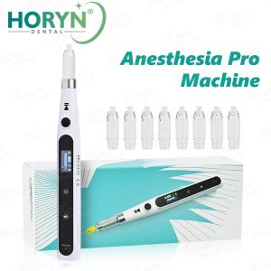 Dental Anesthesia Injector Electric Wireless LCD Display Painless Local Anesthesia Device Lithium Battery Inductive Charging 3 Speed Pattern Metric British Needle Compatible