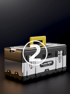 กล่องเครื่องมือสแตนเลสที่เก็บอุปกรณ์กล่องสแตนเลสรถยนต์อเนกประสงค์กล่องเก็บเครื่องมือเกรดอุตสาหกรรม