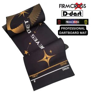 FIRMCROSS Dartboard Mat Carpet - Poly 03 Professional Standard Size Dart Mat/Carpet with Throw Line Sticker Carpet Dart