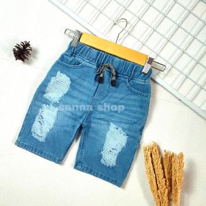 Jeans pendek anak laki-laki  Celana pendek sobek ripped variasi warna terbaru