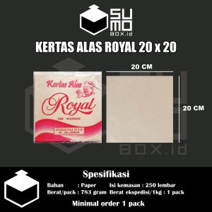 Kertas nasi ukuran kecil 20x20 isi 250pcs \ Kertas alas \ kertas nasi dus kotak