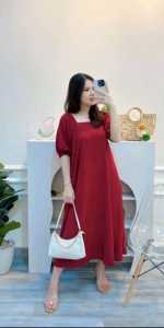 Dress Masayu / Masayu Long Dress Bahan Crinkle / Dress Crinkle