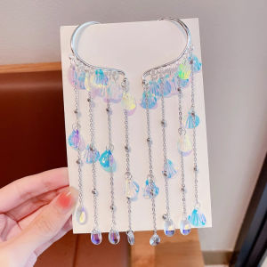 Tooyoo 2pcs Mermaid Pearl Handmade Hairpin Bow Knot Fairy Beautiful Princess Hairpin Girl Hair Accessories