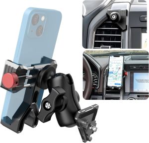 EASEORD Phone Mount Compatible with Ford F-150 2015- Expedition 2018- Super Duty 2017- 360 Rotation Aluminum F150 Vent Cell Phone Holder for All Phone iPhone Android Smartphone