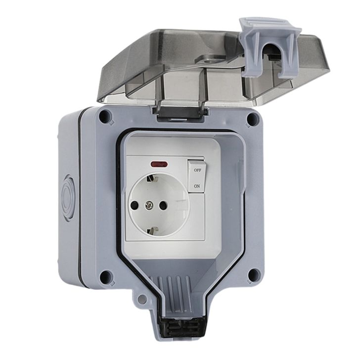 [VET Store] ExclusiveIP66 16A Rainproof Charging Socket Outdoor Socket ...