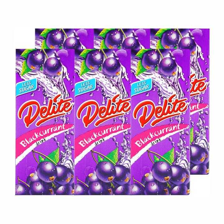 Delite Blackcurrant Drink (6 X 250ML) - Halal / Less Sugar | Lazada ...