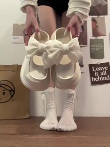 Bowknot 2026 WomenS Summer Outdoor Sandals Thick-Soled Clogs For Women