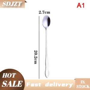 SDJZT 1 cái sáng tạo thép không gỉ dài xử lý Cà Phê Muỗng khuấy đá muỗng