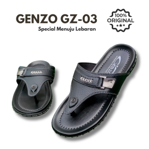 Sandal Pria Japit Kulit Gz-03 Sendal Jepit Pria Dewasa Kulit Outsol Full Jahit / Stik Kuat Kekinian Untuk Lebaran