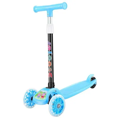KIDS OUTDOOR TOY FOLDING KICK SCOOTER FOR BOYS AND GIRLS WITH LED FOLDABLE 3WHEEL