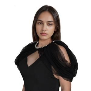 Khăn choàng màu đen áo CHOÀNG QUẤN carnivals trang phục cho masquerades trang phục buổi tối sân khấu cho thấy trang phục cưới