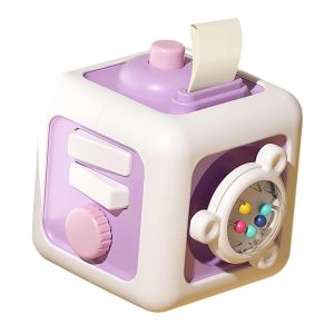 IPIE2 Educational Early Education Activity Cube Drawer Switches Plastic Practice Skills Drawer Cube Activity Cube Fine Motor Toy Busy Board Toddler Gift