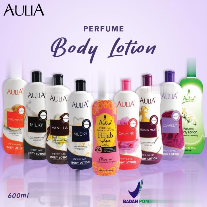 AULIA Perfume Body Lotion 600ml Milky Goats Milk Bengkoang