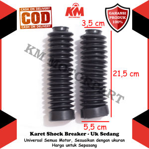 Karet Shock Depan Universal Semua Motor Cover Shock Depan Motor Beat Vario kLX Ninja Rx King Mega Pro CB CBR GL Pro Vixion R15 Nmax Satria Fu Aerox Xride Mio dll