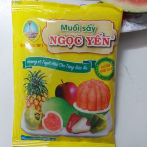Muối sấy Ngọc Yến dùng chấm trái cây gia vị nấu ăn