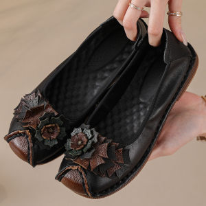 Summer Ladies Fashion Women Shoes Elegant Comfort Womans Casual Office Shoes Leisure Genuine Leather Shoe