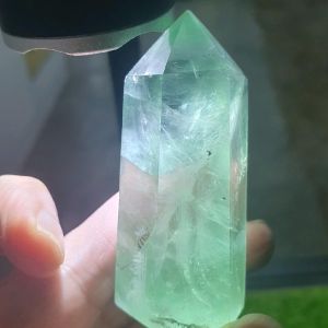 crystal decorations display feather fluorite