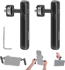 NEEWER 2PACK Rotatable Side Handle/Top Handle for Smartphone Video Rig Filming Equipment Aluminum Grips with 1/4" Screws