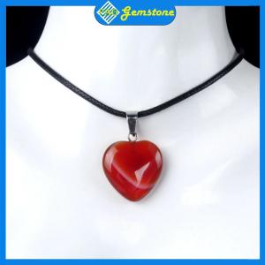 Mặt Dây Trái Tim Đá Tự Nhiên Hỗ Trợ Tình Duyên Thu Hút Tài Lộc May Mắn - Trang Sức PAG