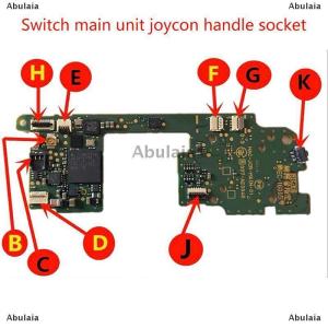 [COD] Abulaia ช่องต่อแบตเตอรี่แบบเลื่อนจอยสติ๊ก SL SR L ZR ZL NFC พอร์ตสายอ่อนใช้ได้กับเก้าเทนสวิตช์จอยสติ๊ก