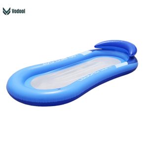 Inflatable Floating Row Pool Beach Water Lounger Chair Foldable PVC Mesh [UEB Vodool]