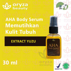 AHA Body Serum ELD With Extract Yuzu  / Serum Pemutih Tubuh