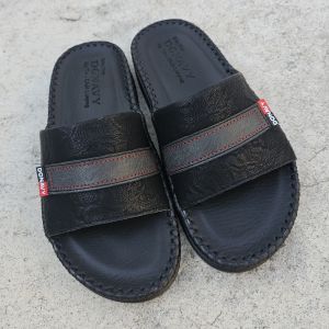 Dép Quai Ngang Nam Da VYFASHION Cao Cấp Quai Phối Kiểu Thời Trang May Quai Và Đế Bao Chắc Chắn V.3CN