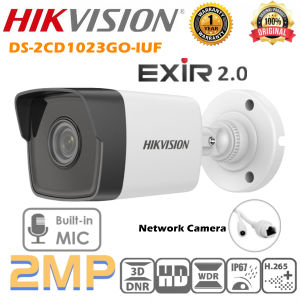 Hikvision CCTV Camera IP Security Camera DS-2CD1023GO-IUF 2MP HD Built-in Mic Waterproof Support Human and Vehicle Detection Motion Detection Bullet Network Camera