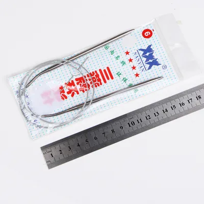 Decent Crochet Jarum Rajut Alumunium Knitting Circular Cables Needles 43cm