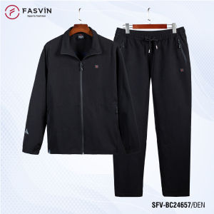 Bộ Quần Áo Gió Dày Nam Lót Nỉ Fasvin BC24657.HN Gấu Áo Suông Bền Đẹp Ấm Áp.