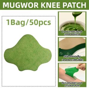 【50PCS】 Wormwood Knee Patch Knee Patch Arthritis Joint Pain Relief Knee Pain & Swelling & Arthritis 艾草膝盖贴