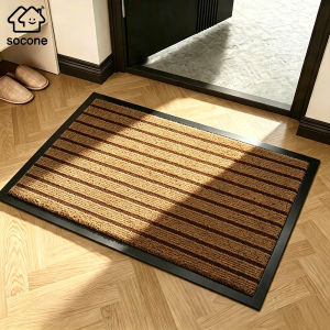 [Buy More Save More]Socone Anti-slip doormat for entryway absorbent and dust-removing suitable for home use in kitchens and bathrooms. 1PC (40cm X 60cm)