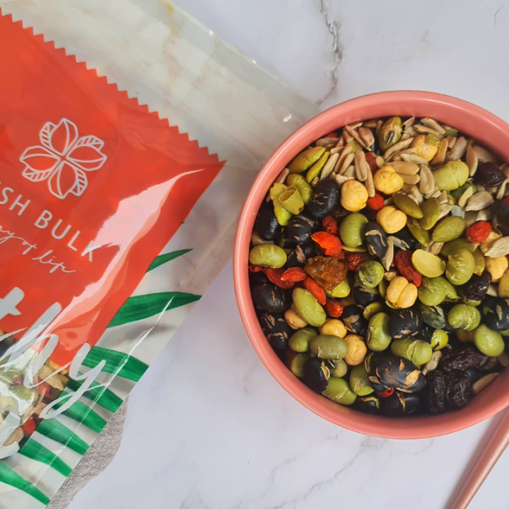 Fresh Bulk Healthy Beans Trail Mix / roasted edamame / roasted black