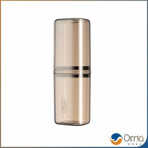 Orna กล่องแปรงสีฟันเดินทาง แบบโปร่งแสง กล่องเก็บของแบบพกพา toothbrush box
