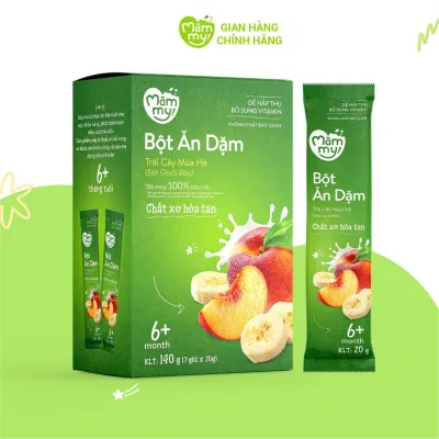 Hộp 7 gói x 20g Bột ăn dặm Mămmy cho bé bột mát dễ tiêu hóa giàu vitamin và bổ sung khoáng chất cho bé