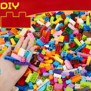 300/500/1000 DIY creative building blocks bulk set Urban Classic blocks Assembled birthday gift childrens educational toys