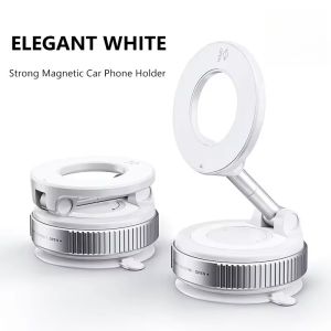 360° Adjustable Vacuum Magnetic Suction Cup Phone Holder Hands-Free Magnetic Phone Holder for Car Multi-use Phone Stand Vacuum Suction Cup Bracke Magnetic Mobile Phone Holder Foldable Lazy Car Suction Cup Holder